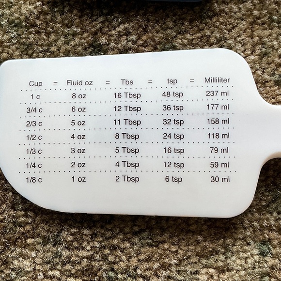 Rae Dunn Blue and Brown Spatula Set with Daisy Design - Picture 4 of 4